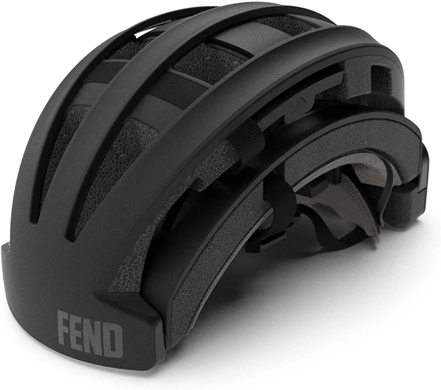 fend foldable bike helmet isolated on white background