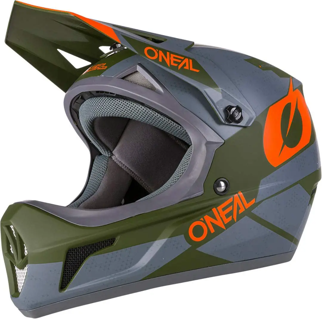 o’neal sonus deft mountain bike helmet isolated on white background