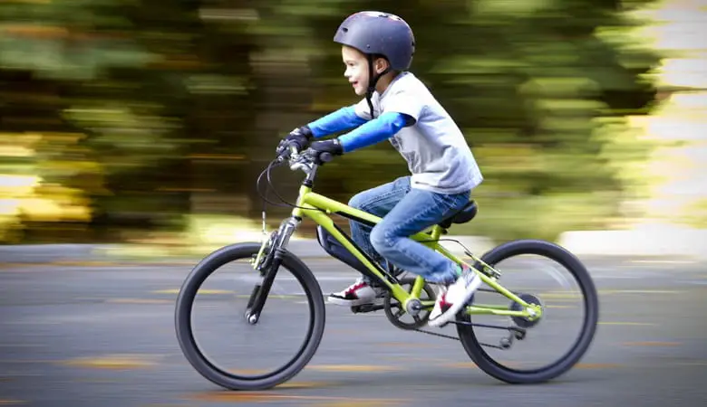 Boy on BMX Bike