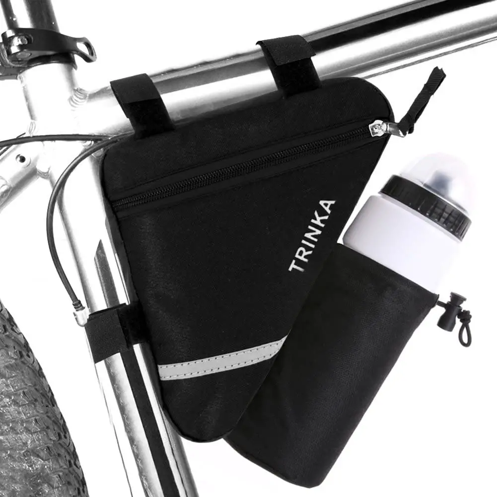 moocy ultralight bike frame bag with bottle holder