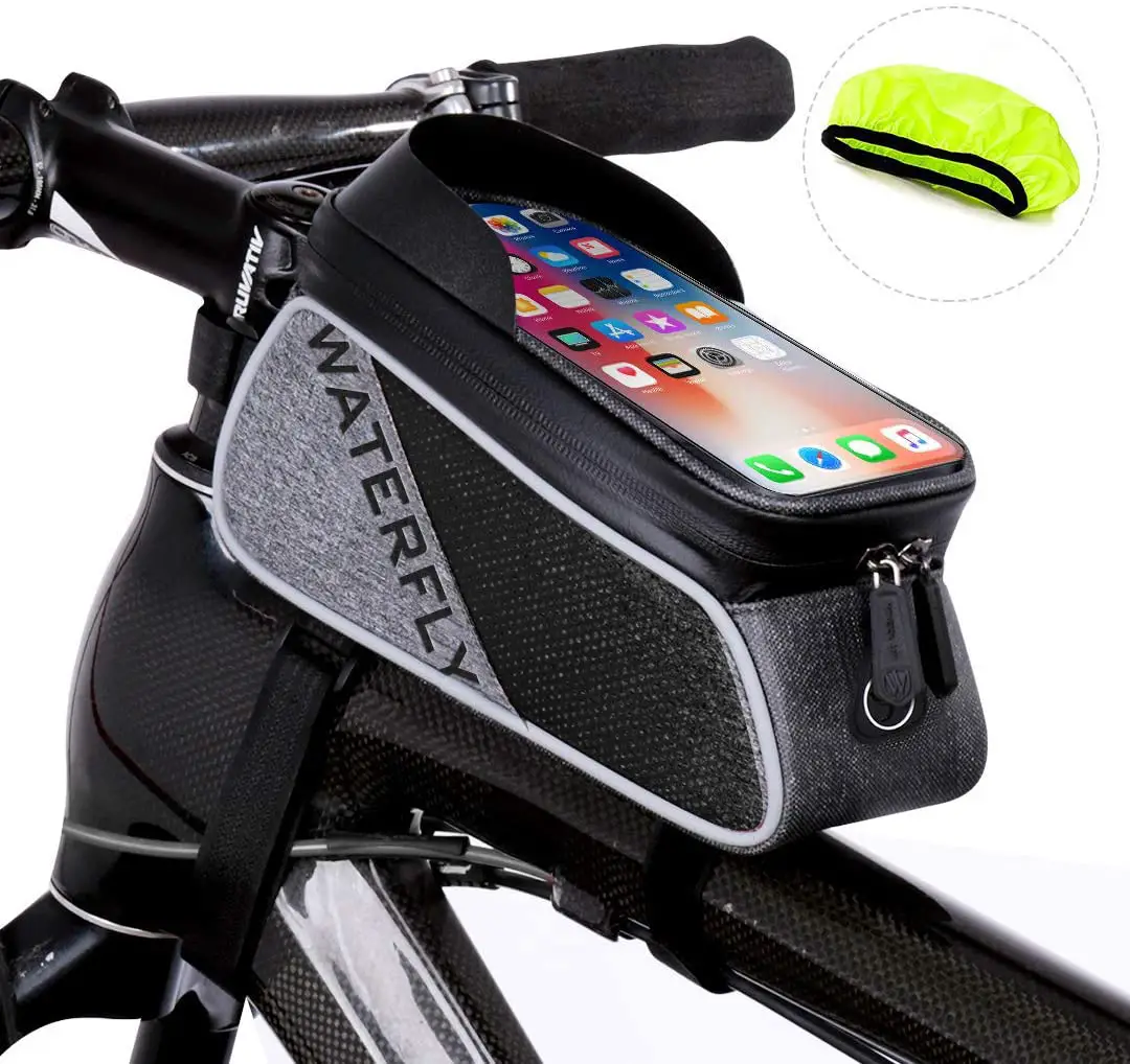 waterfly bike frame bag and phone holder