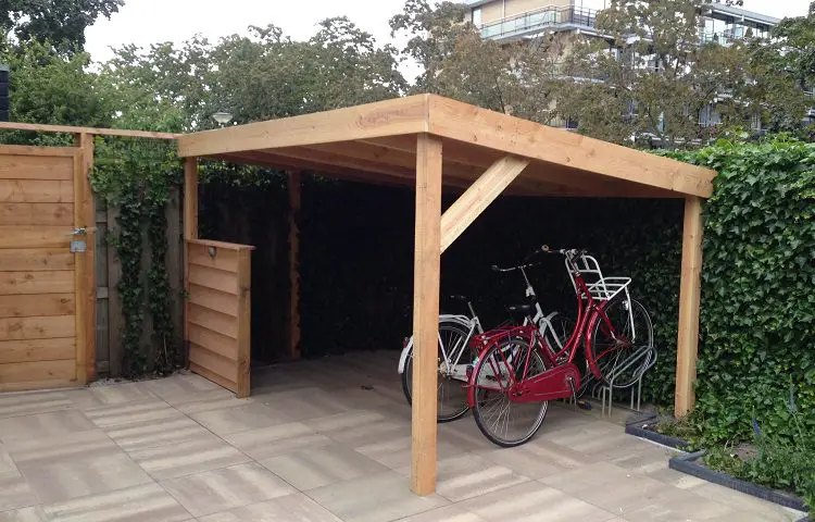 garden bicycle storage