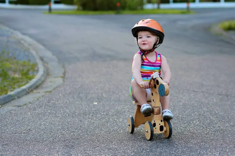 Should a 2-year-old wear a helmet?