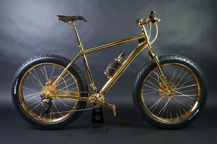 24-Karat Gold Extreme Mountain Bike by The House of Solid Gold