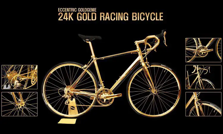 24K Gold Men's Racing Bike
